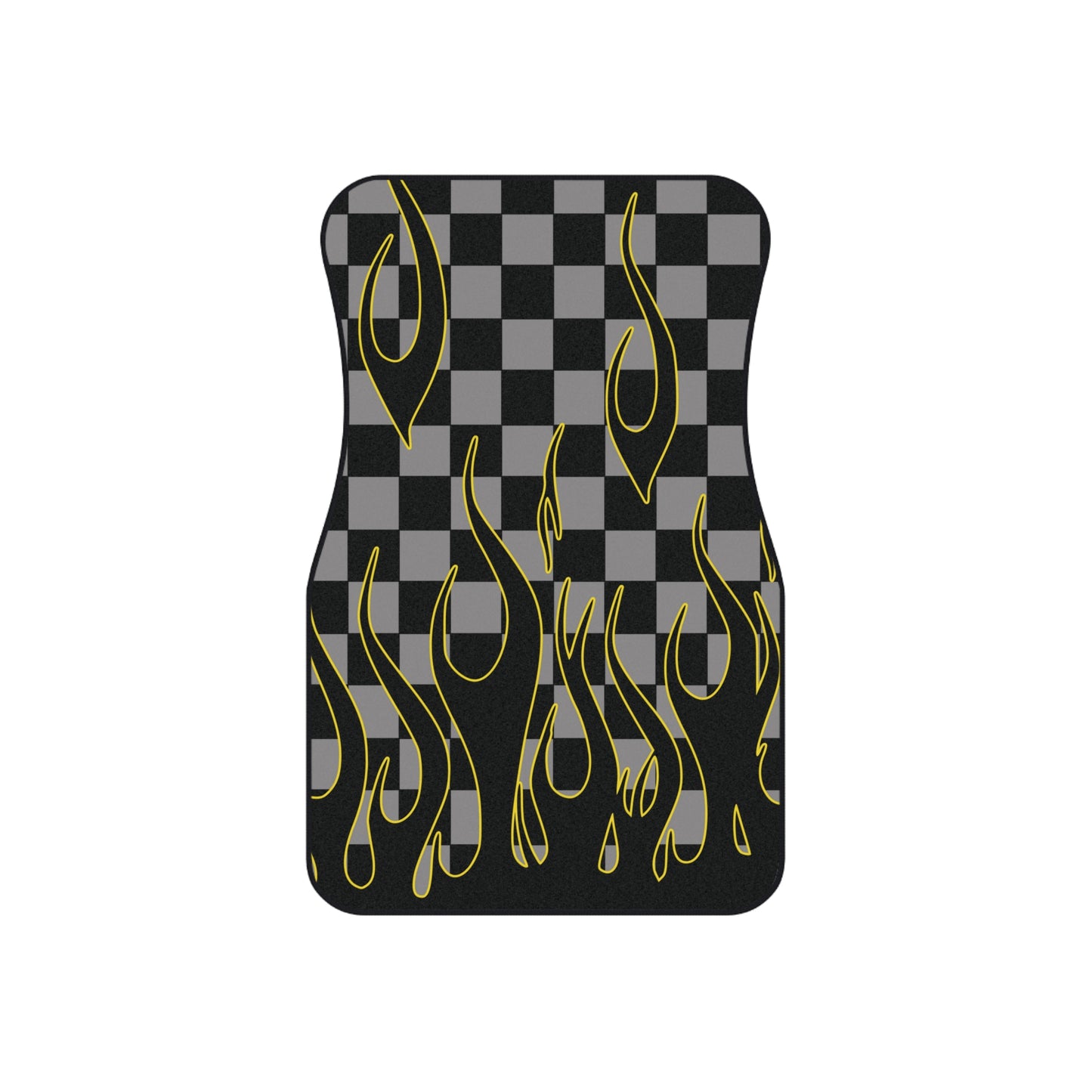 Flaming Yellow Style Floor Mat
