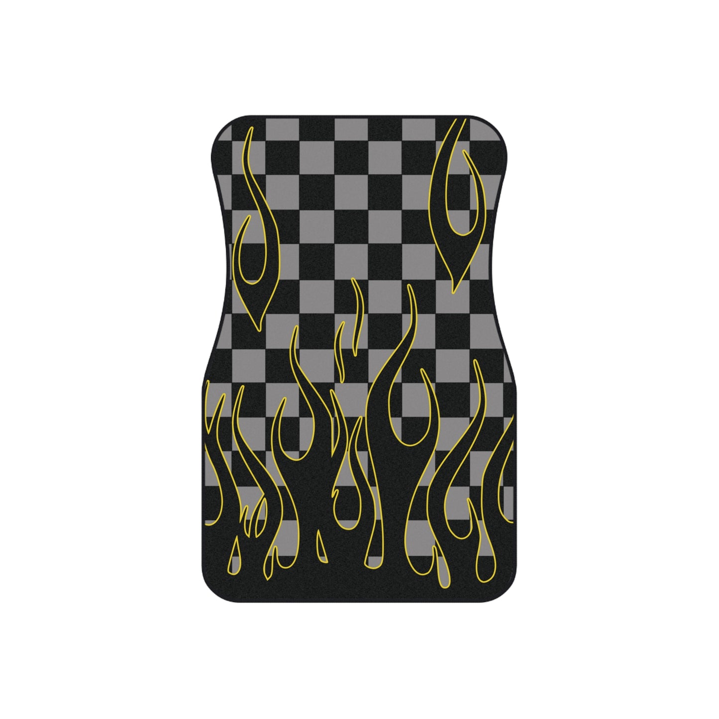 Flaming Yellow Style Floor Mat