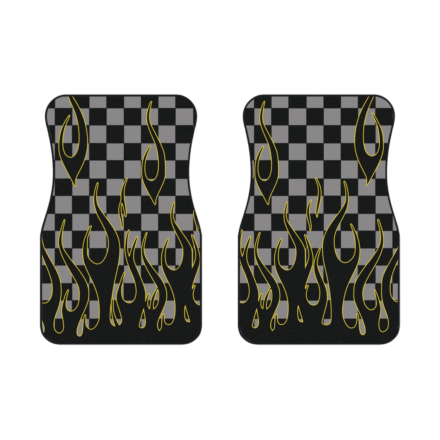 Flaming Yellow Style Floor Mat