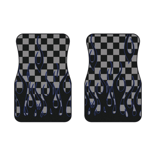Flaming Blue Style Floor Mat